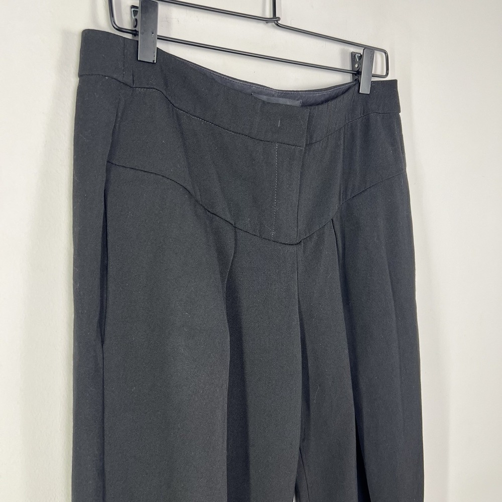Derek Lam Wool Cropped Trousers Womens Size 8 Black Italian Fabric Tailored - Picture 2 of 15